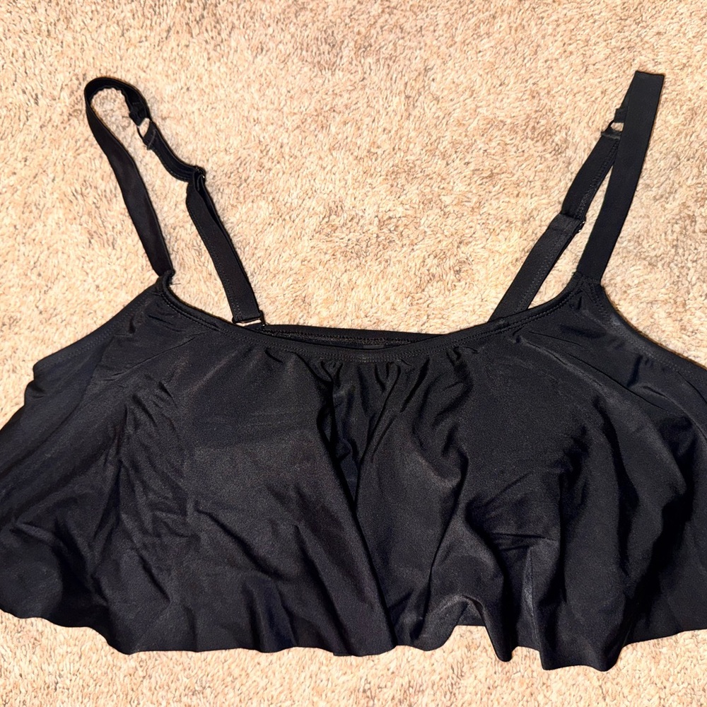 Torrid black size 1 swim top